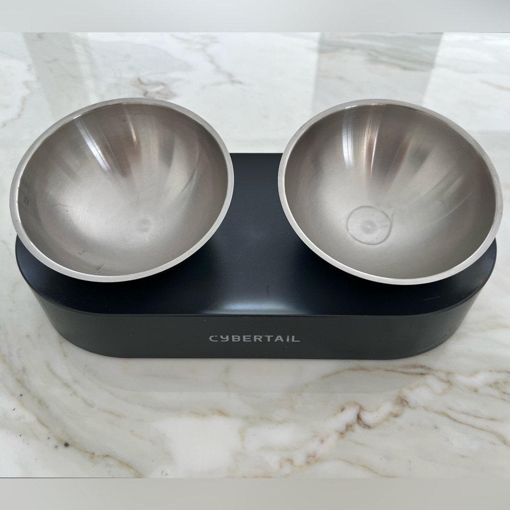 CYBERTAIL PREMIUM QUALITY 304 STAINLESS STEEL CAT BOWLS